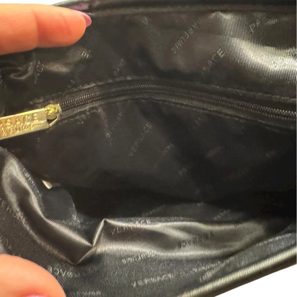 Versace Parfum Black clutch Bag